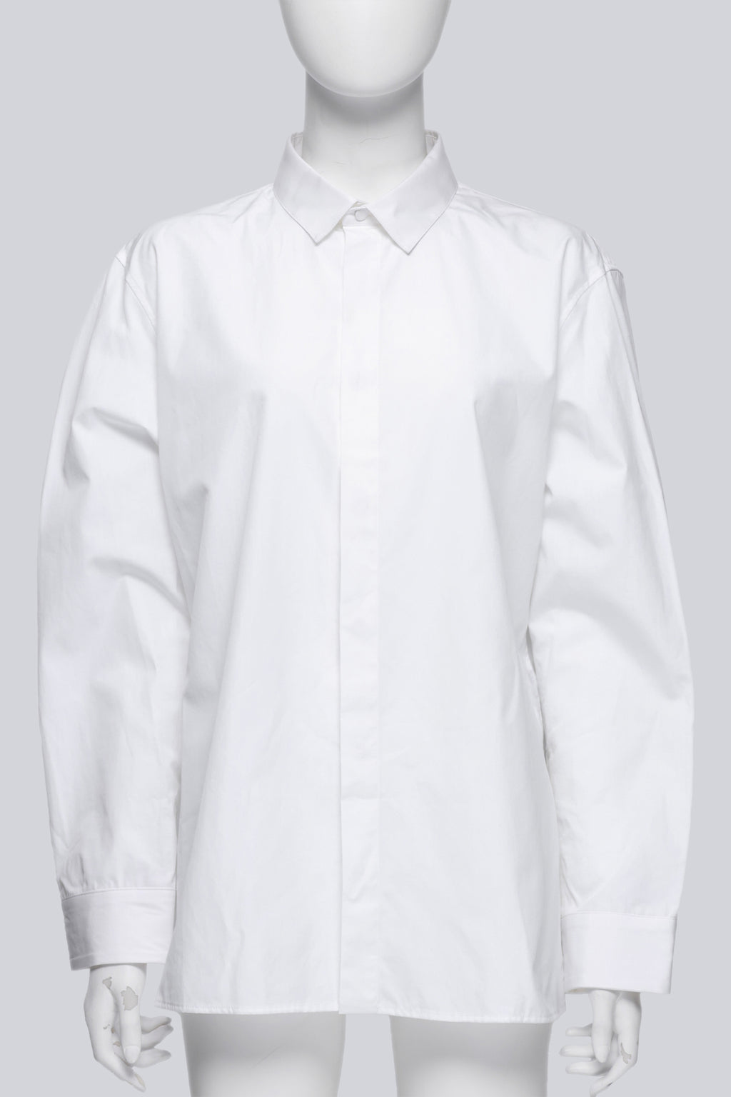HAIDER ACKERMANN - A WHITE BUTTON UP DRESS SHIRT