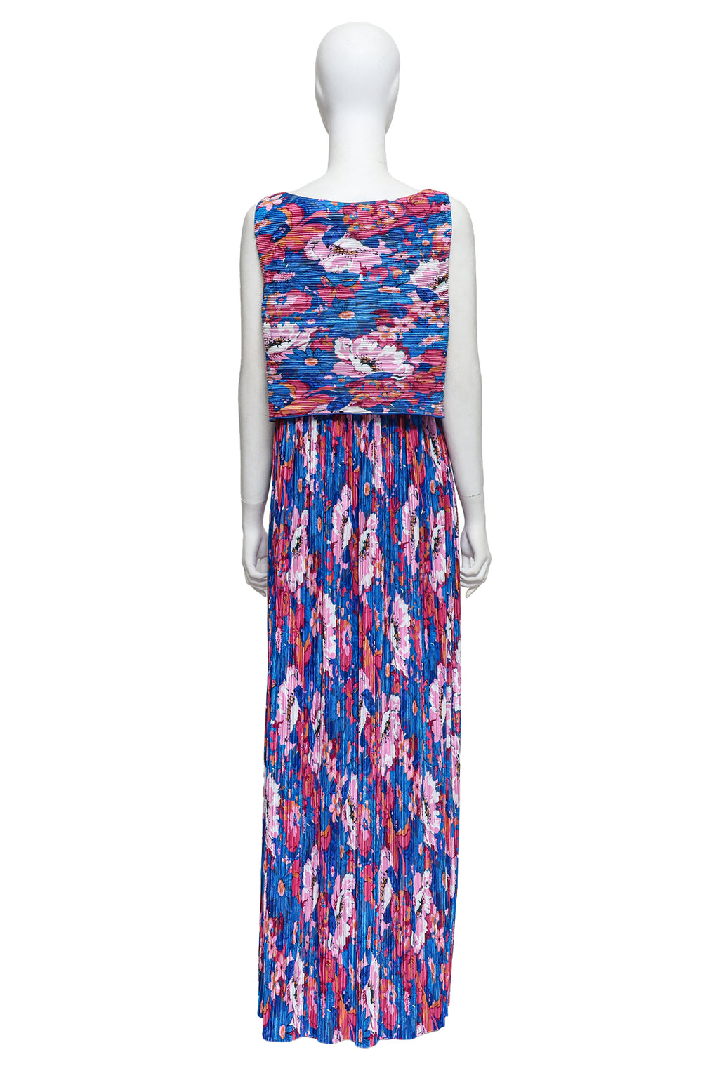 MAX & CO - A SLEEVELESS FLORAL PRINT MAXI DRESS