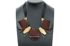 MARNI - A STATEMENT RESIN AND BRASS NECKLACE