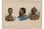 SIX HAND-COLOURED ETHNOGRAPHIC ENGRAVINGS OF INDIGENOUS AUSTRALIANS, M. G. L. DOMENY DE RIENZY, 1836