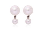 A PAIR OF AKOYA CULTURED PEARL DROP EARRINGS
