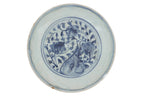 A BLUE AND WHITE PORCELAIN DISH