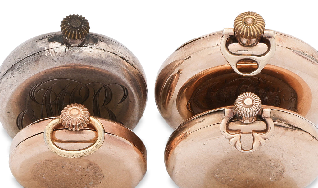 A GROUP OF FOUR PENDANT WATCHES