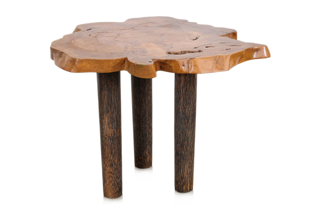 A RAW EDGE SIDE TABLE
