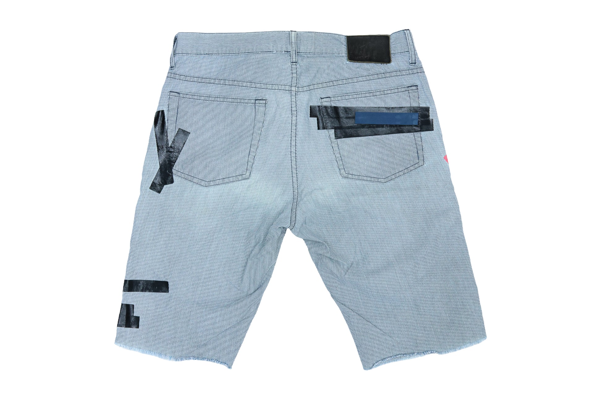 MARC JACOBS - A PAIR OF DISTRESSED DENIM SHORTS