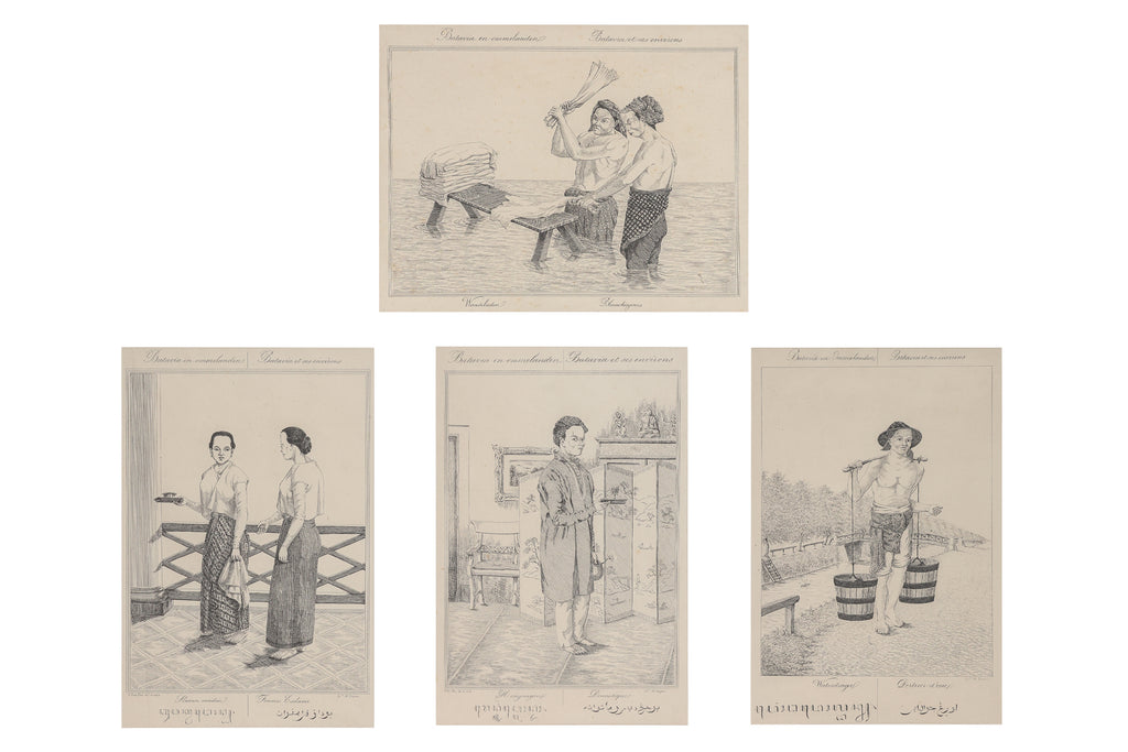 A SET OF FOUR LITHOGRAPHS, AUGUSTE VAN PERS, 1853-62
