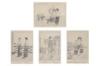 A SET OF FOUR LITHOGRAPHS, AUGUSTE VAN PERS, 1853-62