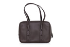 MYRIAM SCHAEFER – A BROWN LEATHER ‘WHARTON’ BAG