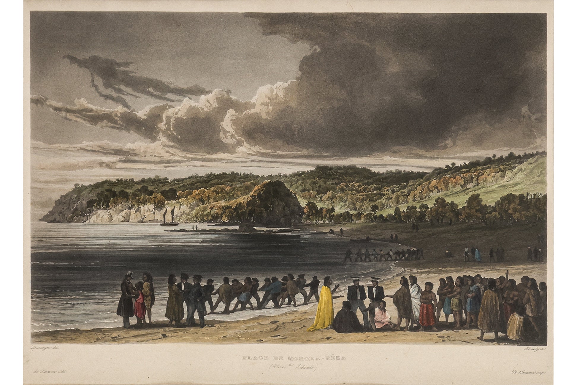 THREE HAND-COLOURED ENGRAVINGS OF AUSTRALIA AND NEW ZEALAND, SIGISMOND HIMELEY, 1835