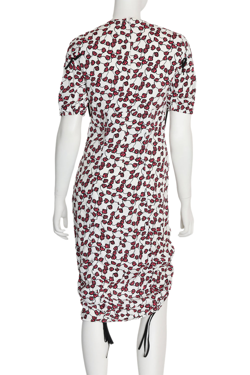 MARNI - A FLORAL PRINT DRESS WITH TIE DETAILS