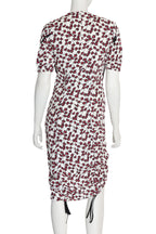 MARNI - A FLORAL PRINT DRESS WITH TIE DETAILS