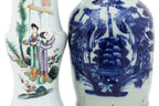 TWO PORCELAIN VASES