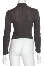 ANN DEMEULEMEESTER - AN ASYMMETRICAL BUTTONED JACKET