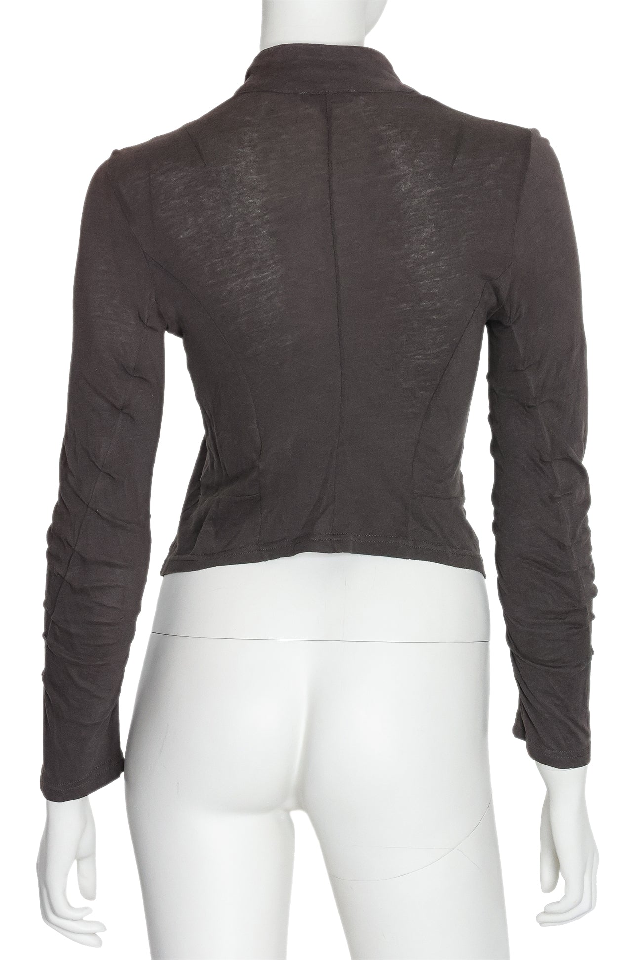 ANN DEMEULEMEESTER - AN ASYMMETRICAL BUTTONED JACKET
