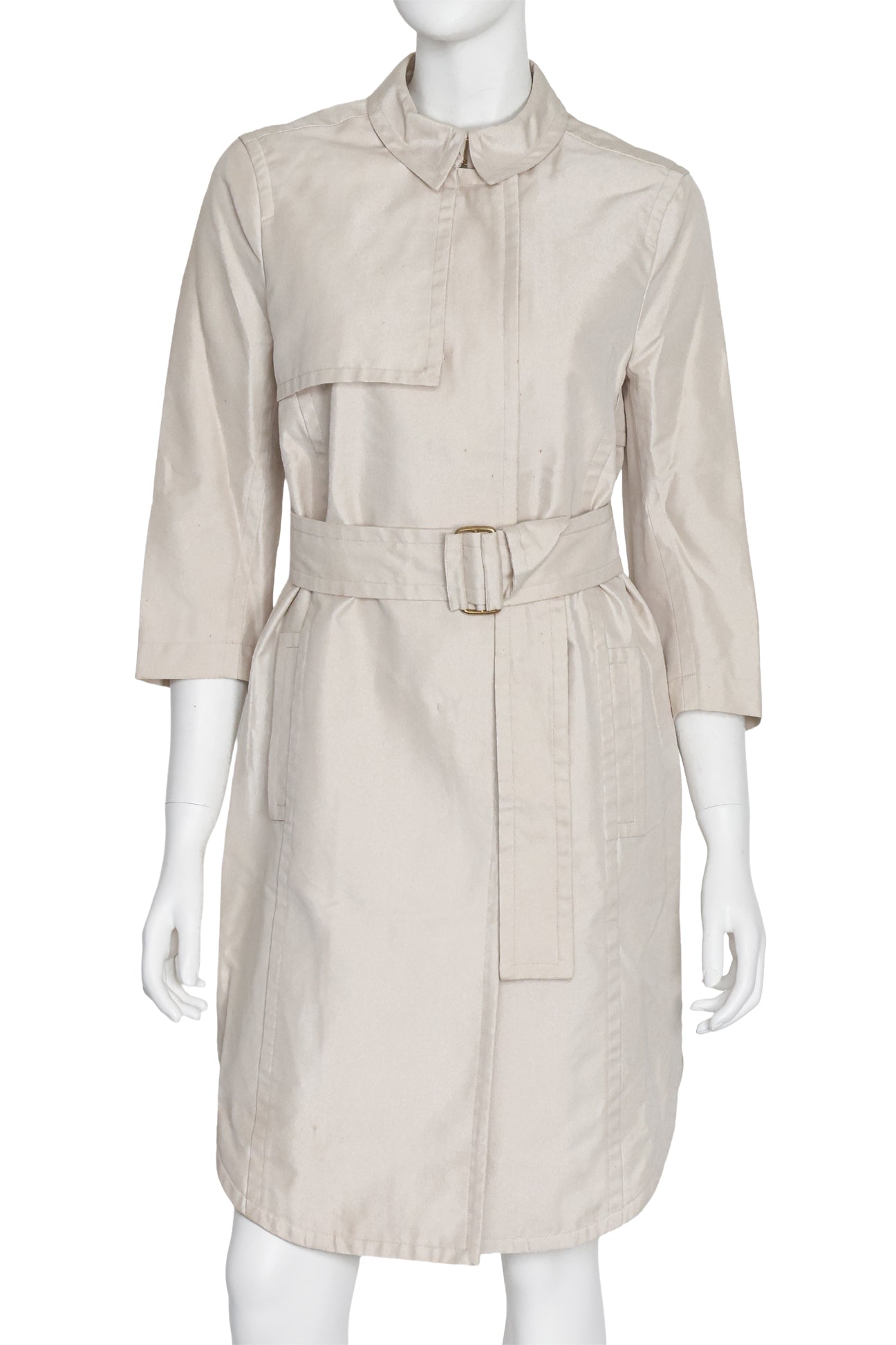 CALVIN KLEIN COLLECTION - A BELTED TRENCH COAT