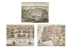 A GROUP OF THREE ENGRAVINGS OF INDIAN TOWNS AND FORTS, JOHAN NIEUHOFF, 1732