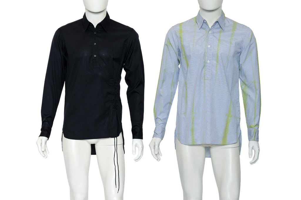 DRIES VAN NOTEN - TWO LONG SLEEVE BUTTON UP SHIRTS