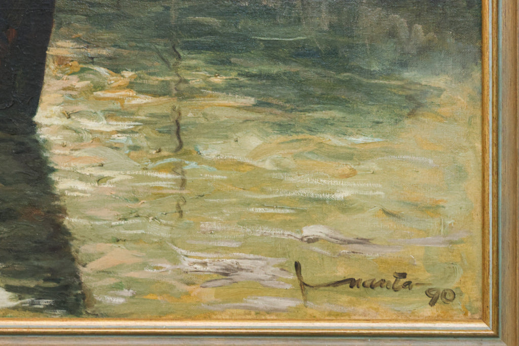 INANTA HADIPRANOTO (INDONESIAN, B. 1948) -  MEN IN BOAT