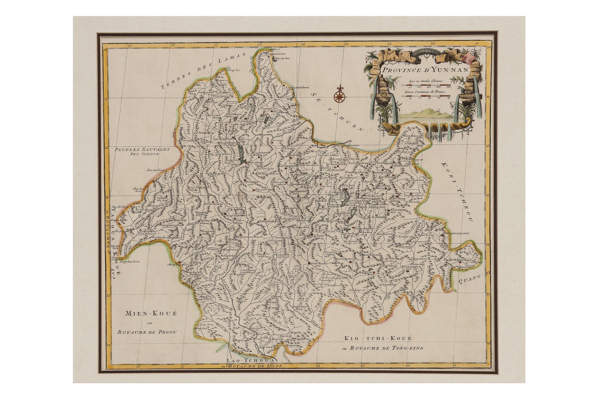 PROVINCE D'YUNNAN, JEAN D'ANVILLE, 1737