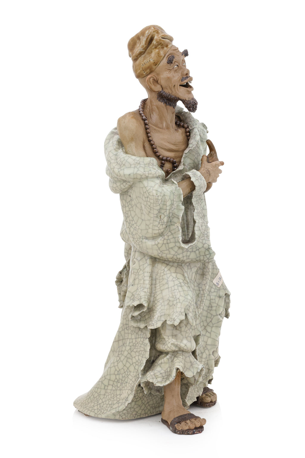 A LARGE SHIWAN POTTERY FIGURE OF JI GONG