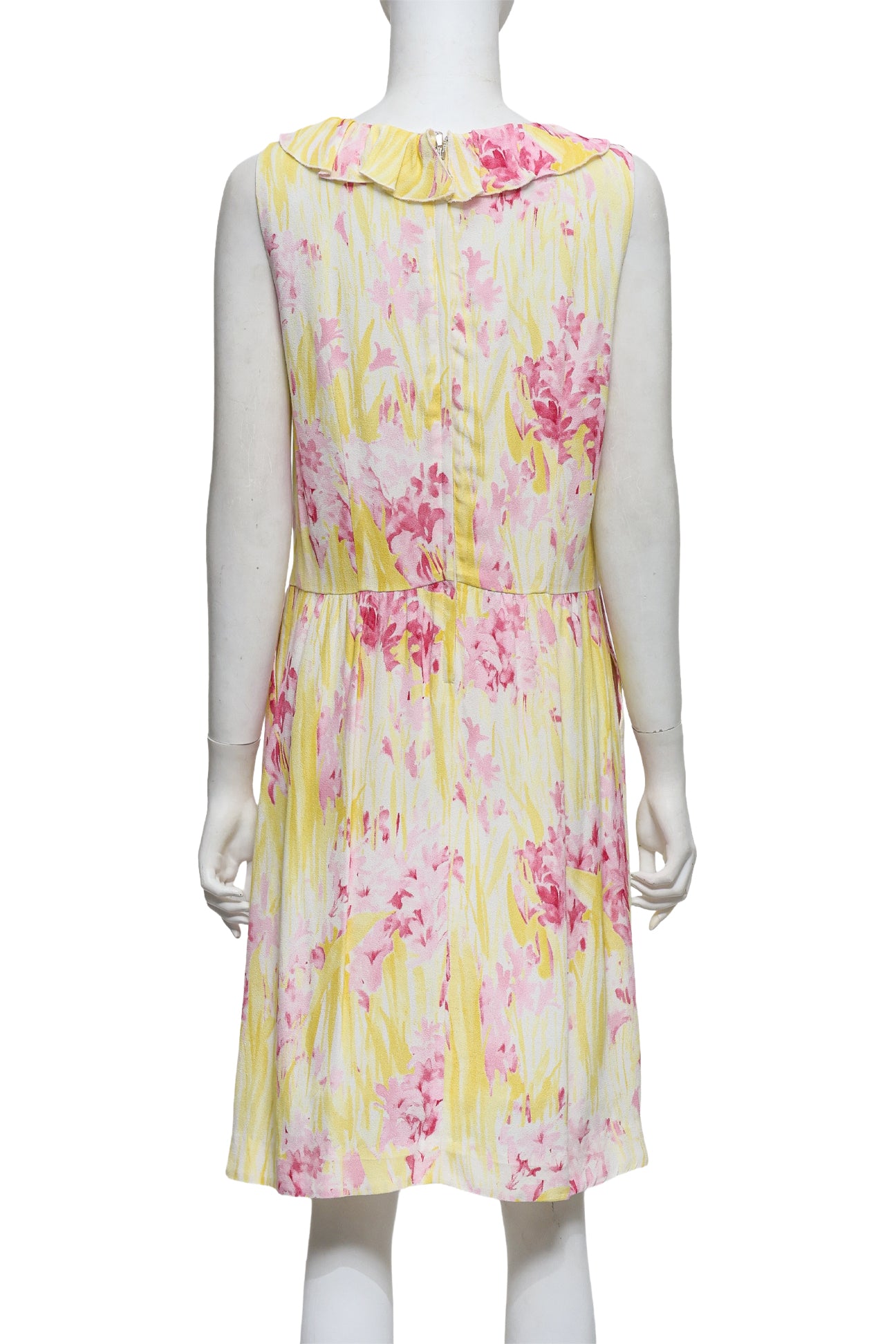 RED VALENTINO - A FLORAL PRINT SLEEVELESS DRESS