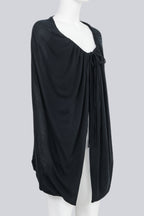 MAISON MARTIN MARGIELA - A BLACK CINCHED PONCHO