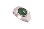 A JADE SIGNET RING