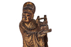 TWO CHINESE CARVED WOOD FIGURES