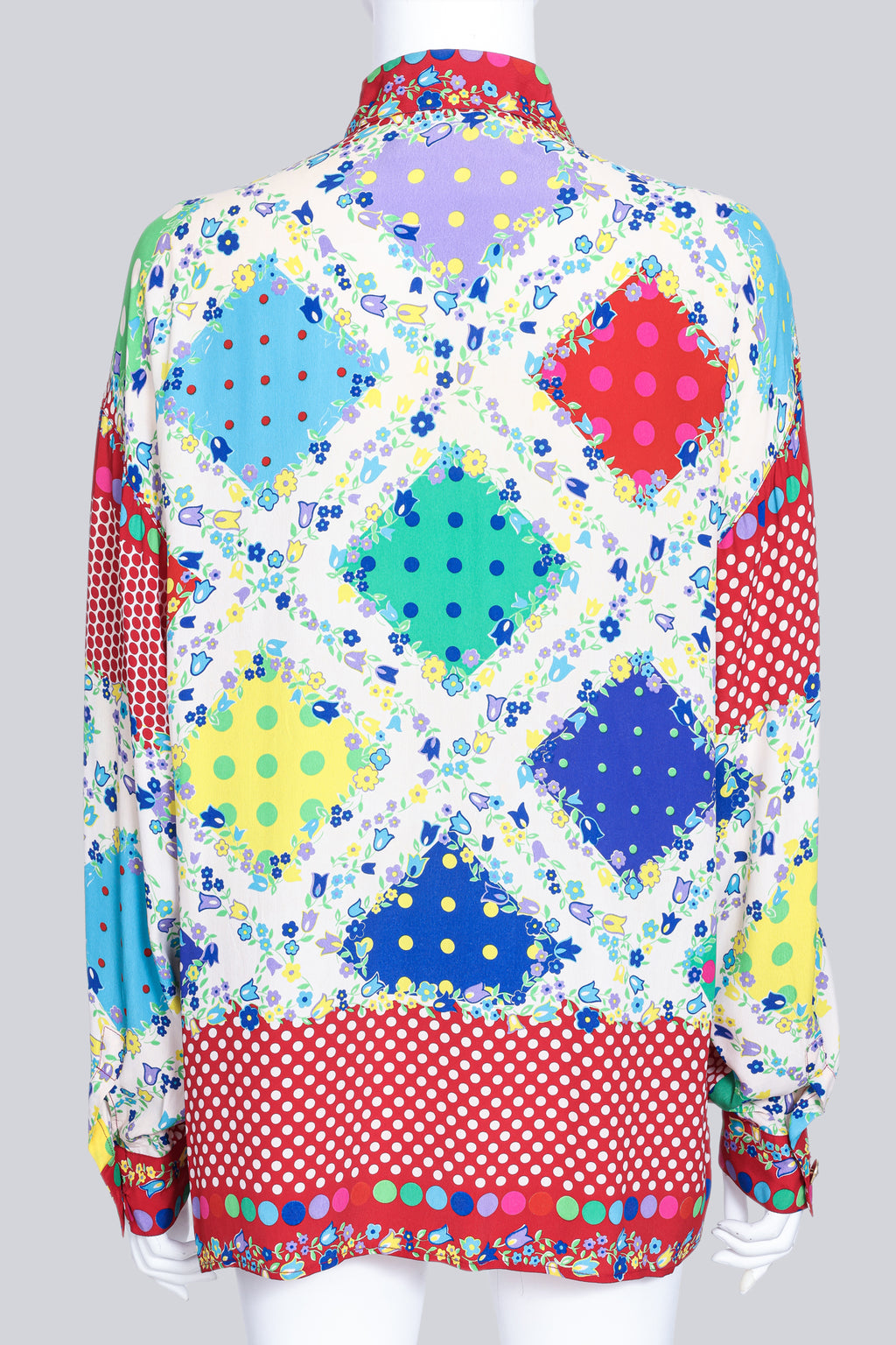 VERSUS BY GIANNI VERSACE - A MOTLEY PRINT SHIRT