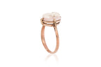A SHELL CAMEO RING