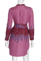 MARC BY MARC JACOBS - A GEOMETRIC PRINT SILK DRESS
