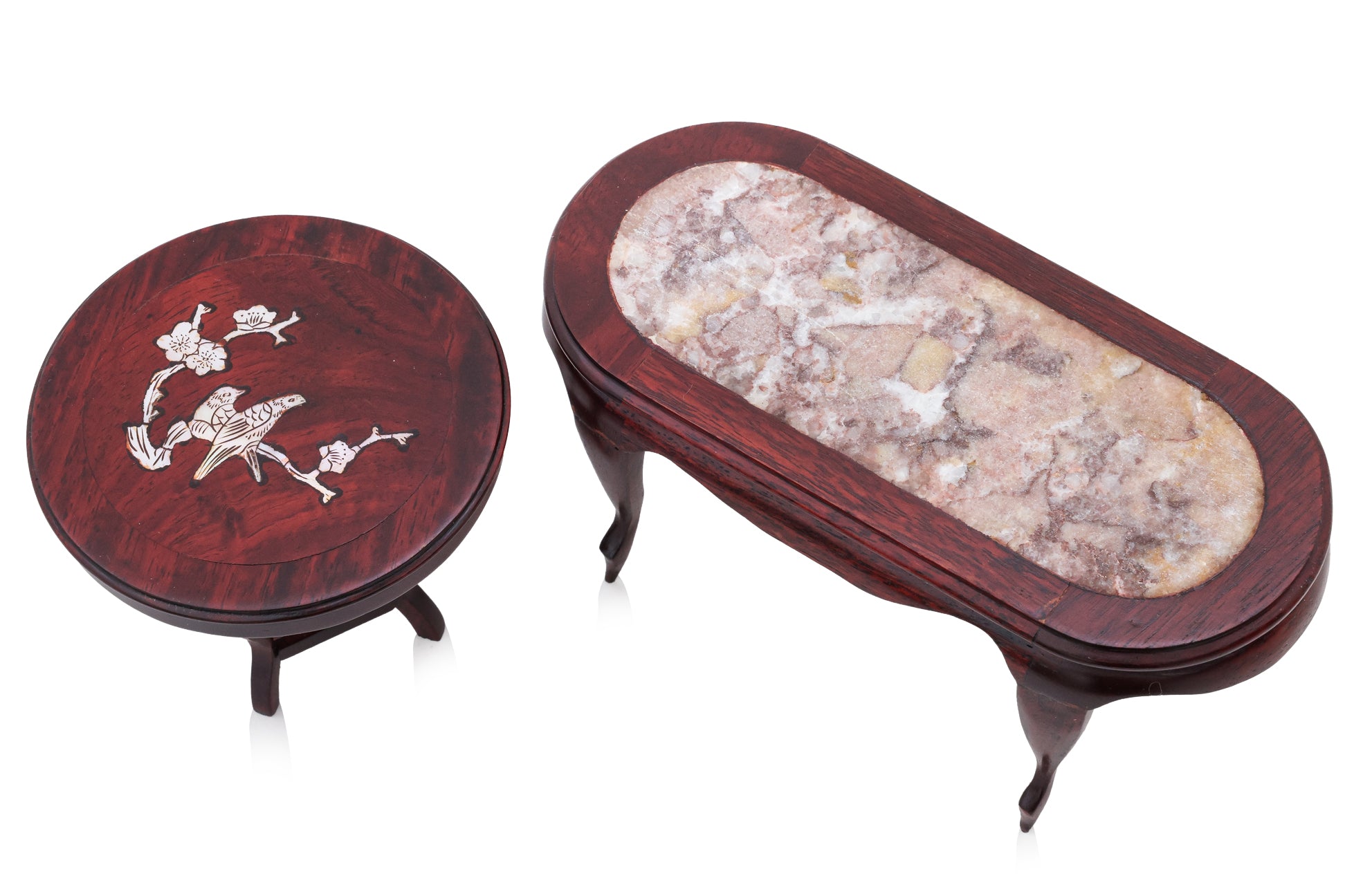 A GROUP OF MINIATURE CHINESE STYLE HARDWOOD FURNITURE