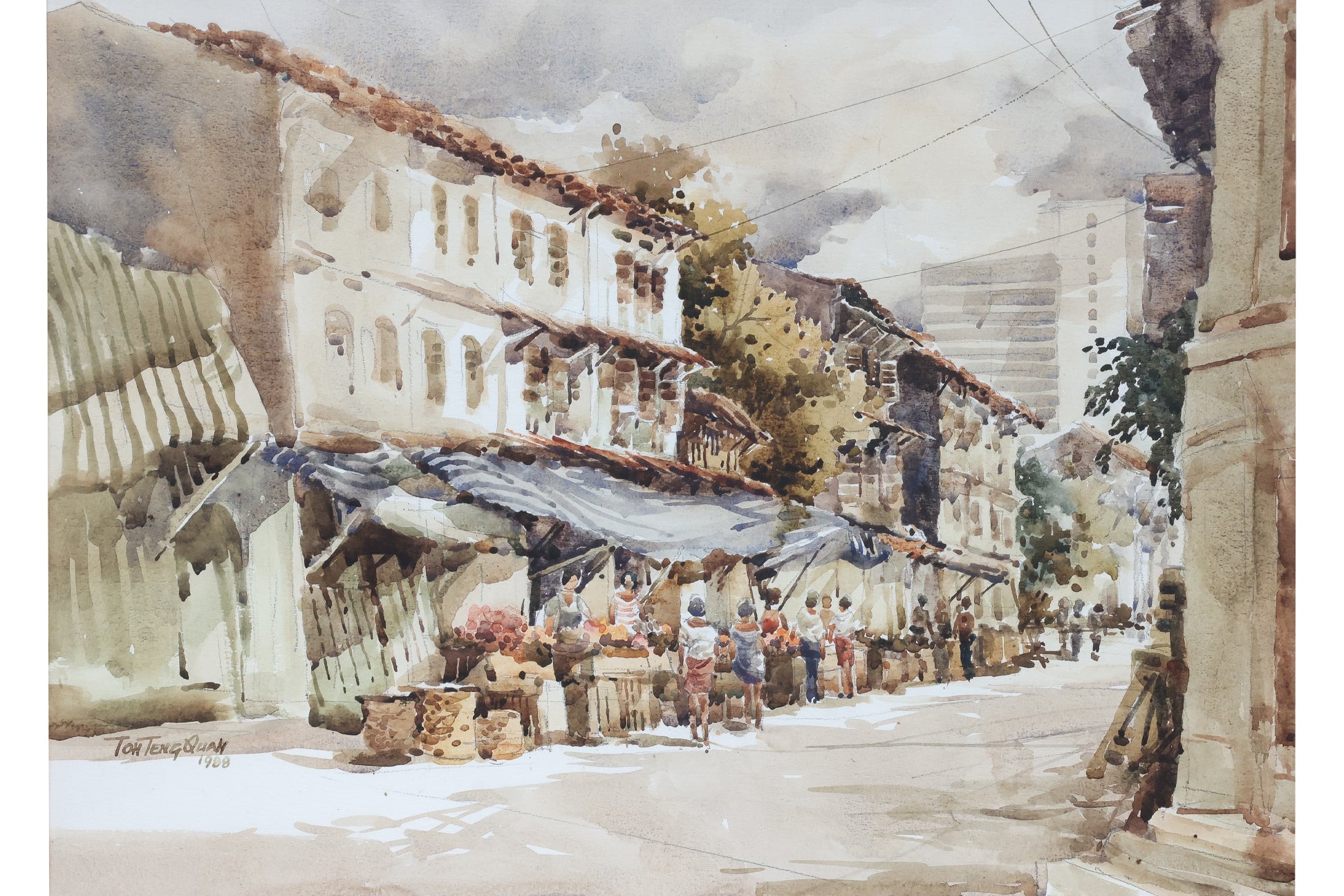 TOH TENG QUAN (SINGAPOREAN, XX) - STREET SCENE, 1988