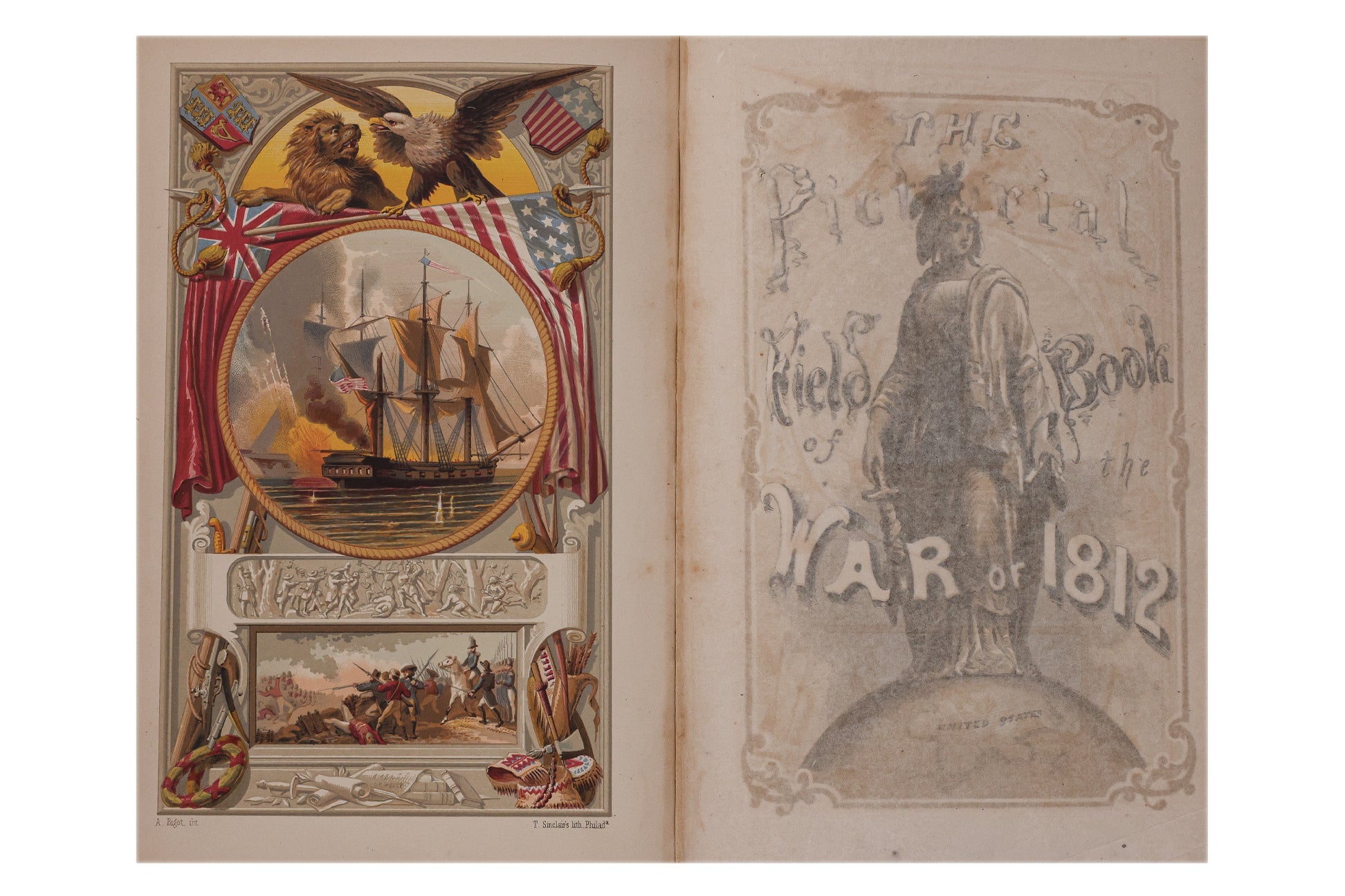 THE PICTORIAL HISTORY OF THE RUSSIAN WAR 1854-56 AND PICTORIAL FIELD BOOK OF THE WAR OF 1812