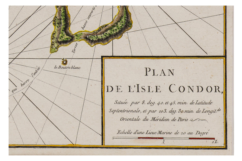 CARTE... COTE DE COCHINCHINE & PLAN DE L'ISLE CONDOR... J. B. APRES DE MANNEVILLETTE, 1745-81