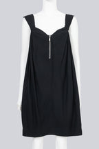 SEE BY CHLOE - A FRONT SLIP BLACK MINI DRESS