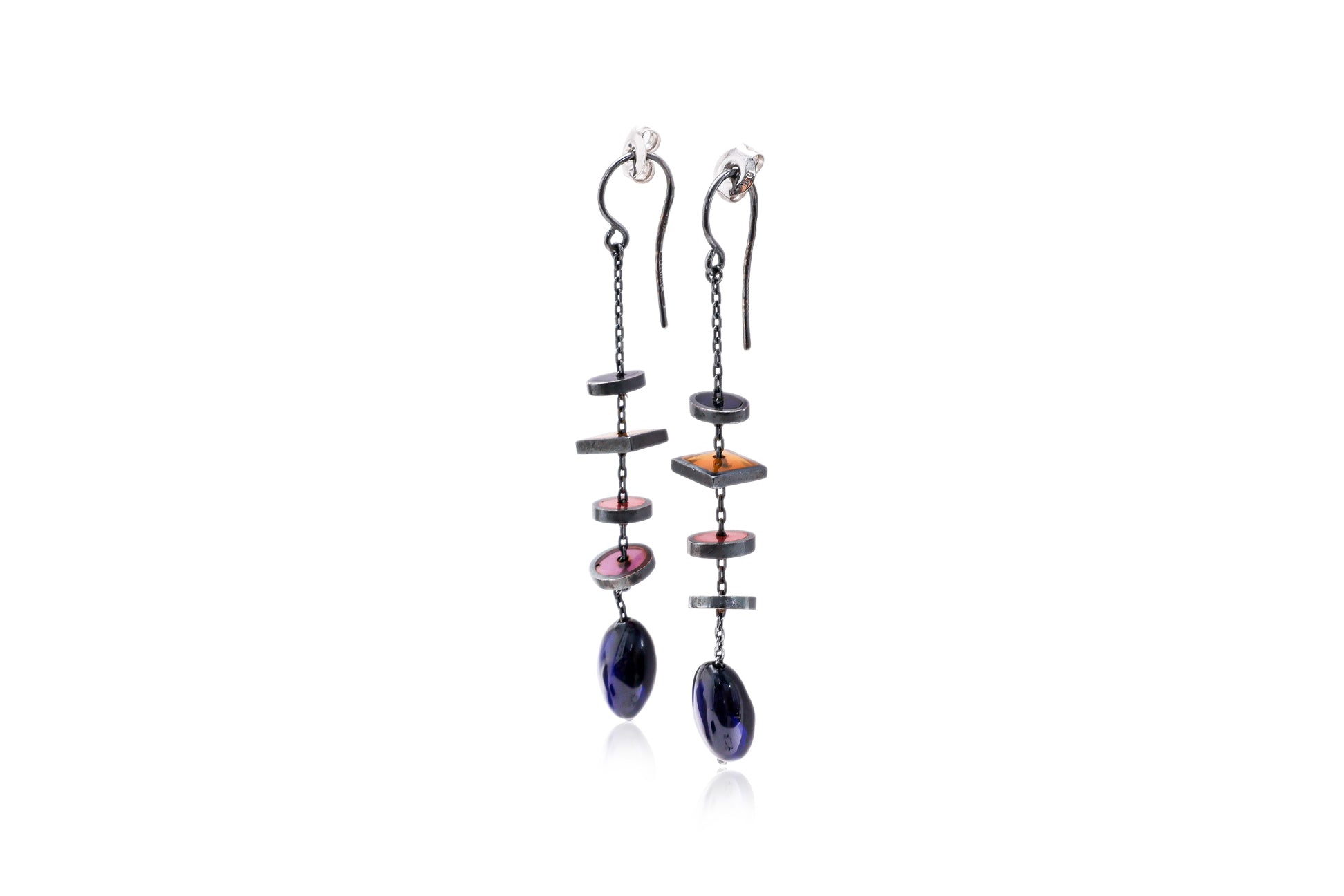 BOTTEGA VENETA - COLOURED GLASS BEADED NECKLACE AND EARRING SET