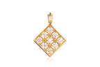 A DIAMOND PANEL PENDANT
