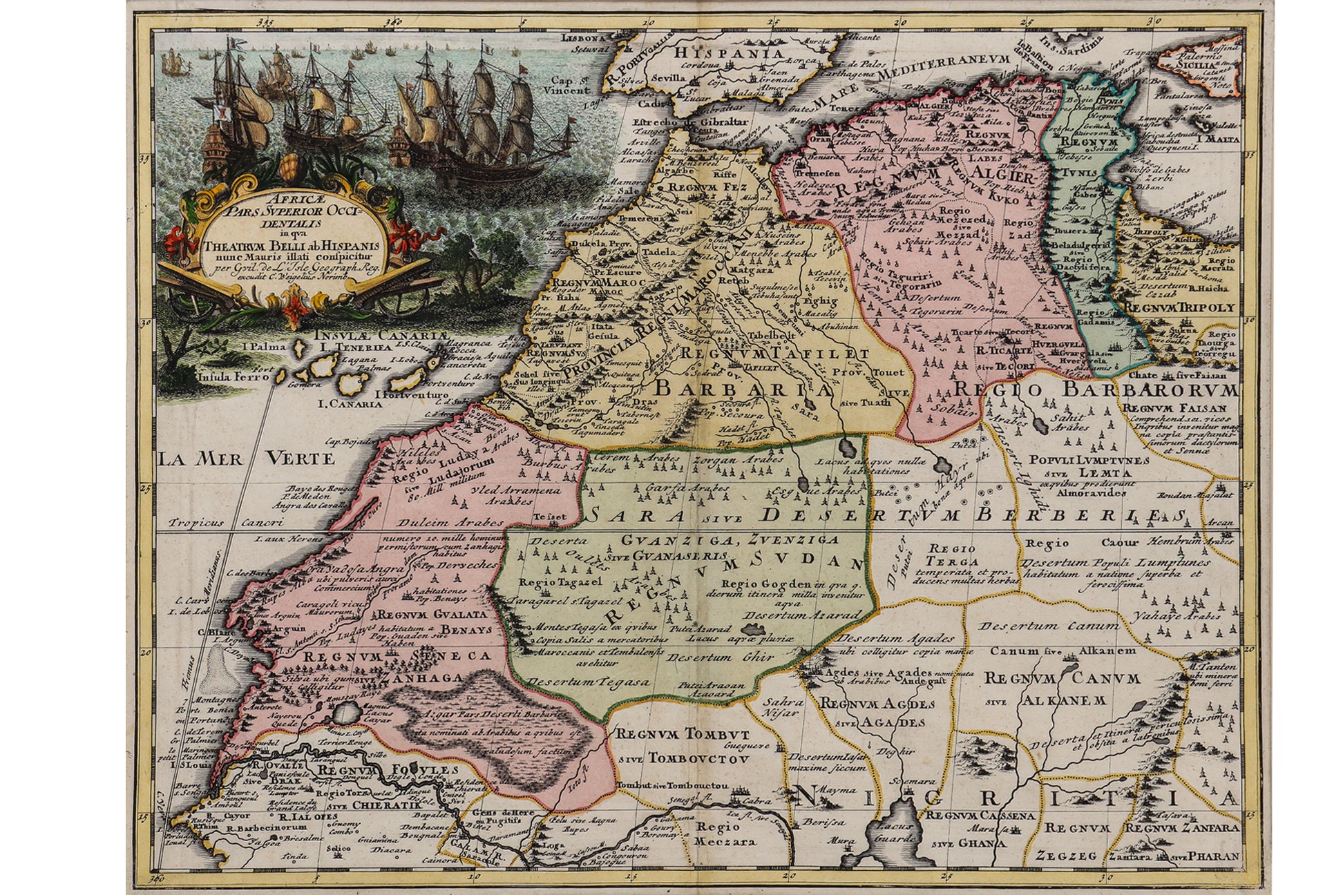 AFRICAE PARS SUPERIOR OCCI DENTALIS... CHRISTOPHER WEIGEL, C. 1718