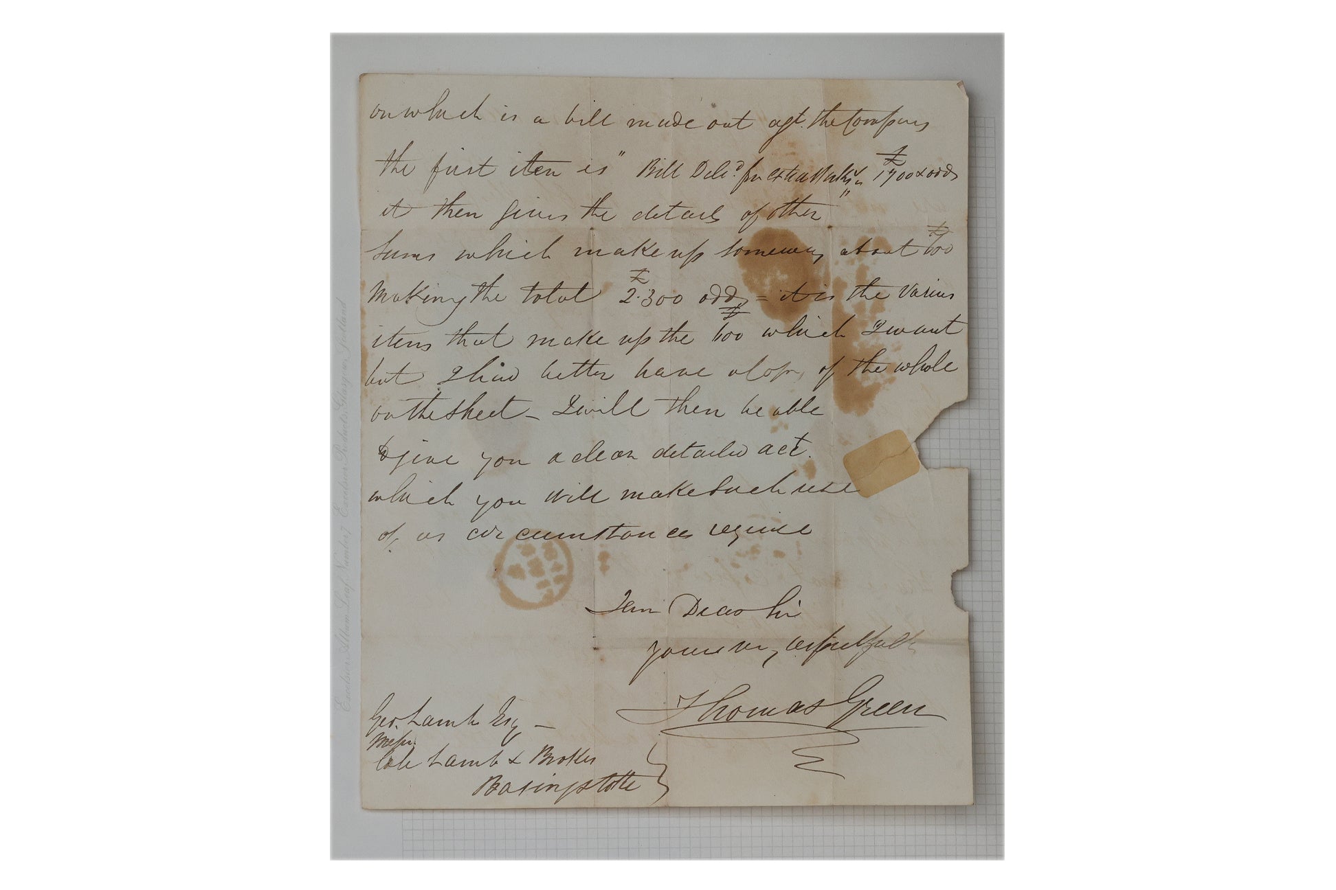 UK, COVER, 1d BLACK PL.6, 1841, HANTS