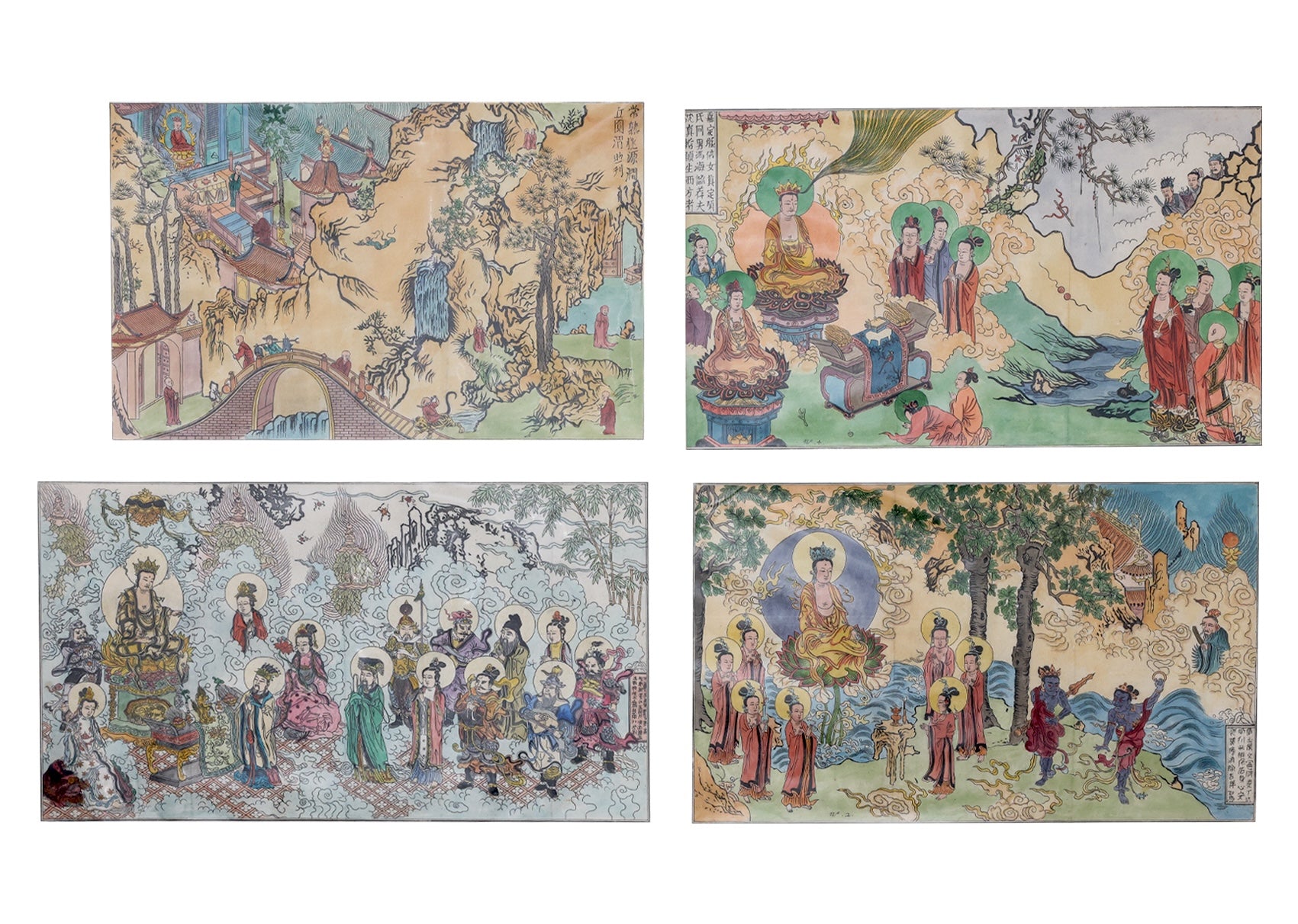 A SET OF FOUR 17TH CENTURY ENGRAVINGS, FROM 'ATLAS CHINENSIS'