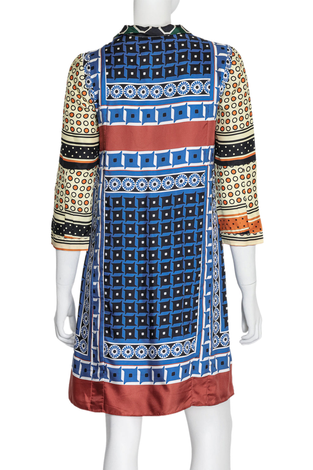 MARNI - A GEOMETRIC PRINT SILK DRESS, SUMMER EDITION 2012