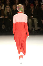Y'S YOHJI YAMAMOTO - A RED BELTED CARGO SKIRT