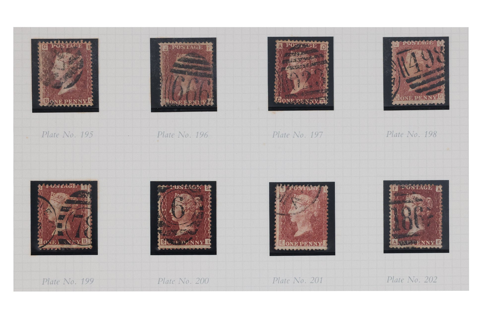 UK, VICTORIAN STAMP COLLECTION, 1d PENNY RED, 1864-79, PL.71-224