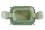 A LARGE SERPENTINE JADE ARCHAISTIC CENSER AND COVER