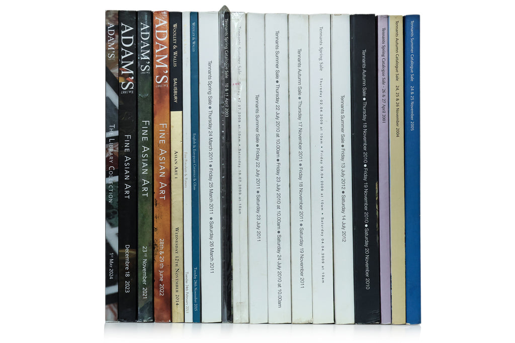 A LARGE GROUP OF AUCTION CATALOGUES AND REFERENCE BOOKS
