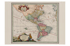 TOTIUS AMERICAE SEPENTRIONALIS ET MERIDIONALIS... JOHANNES BAPTISTA HOMAN, 1712