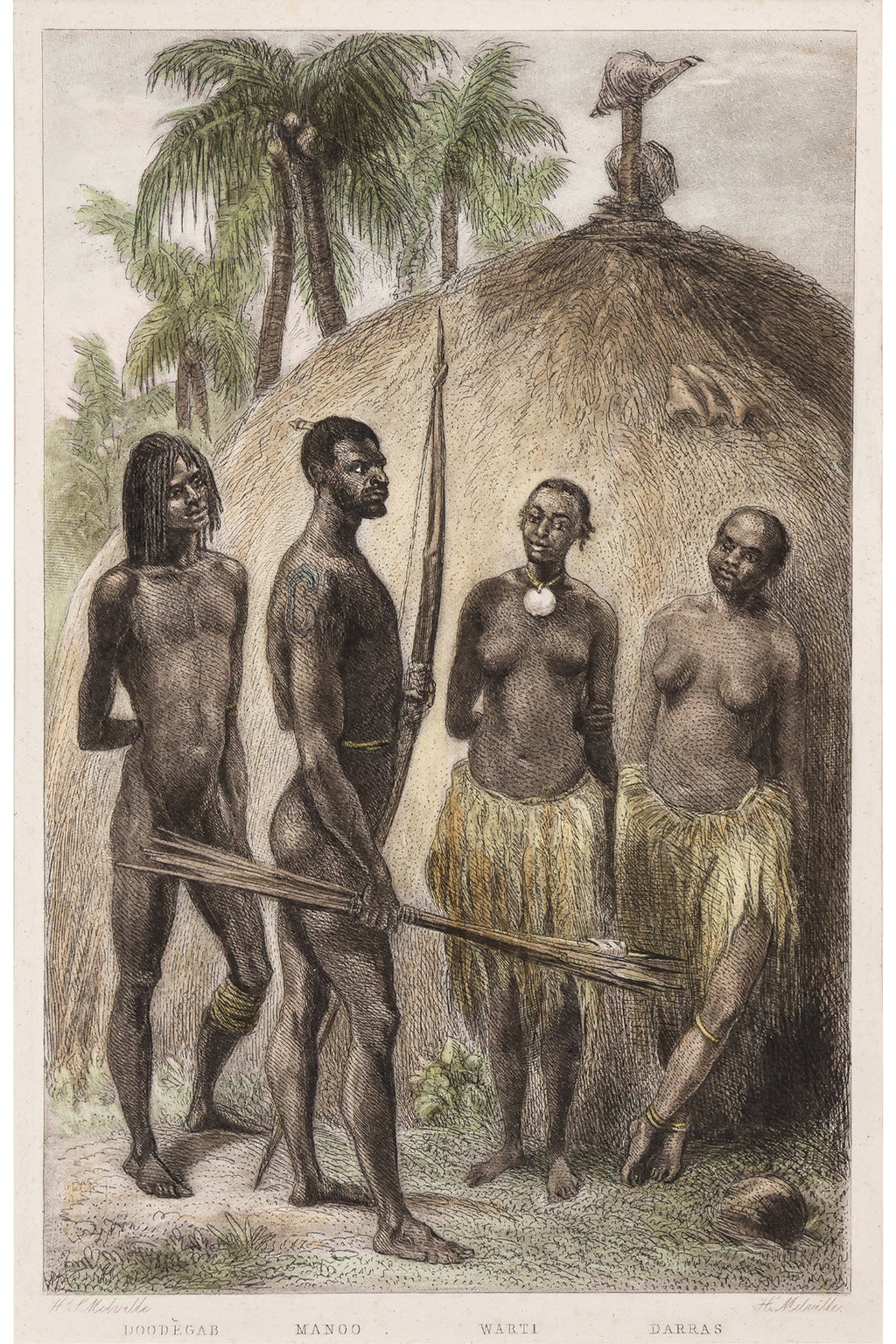 A GROUP OF SIX STUDIES OF INDIGENOUS PACIFIC ISLANDERS, JOSEPH BEETE JUKES, 1847