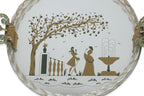 A VENETIAN MIRRORED TRAY
