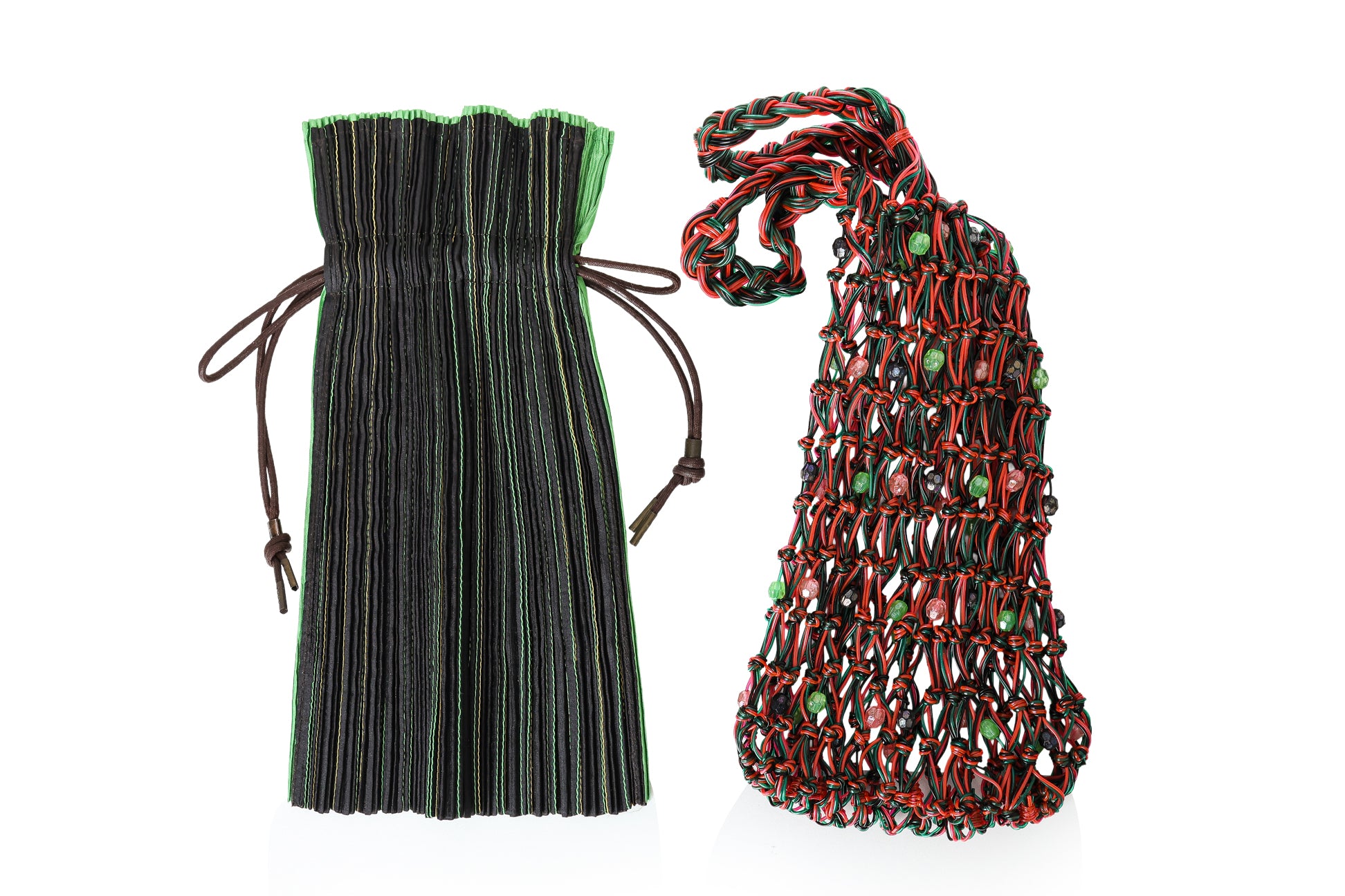 NINA RICCI, CLARE VIVIER, ISSEY MIYAKE AND ONE UNNAMED - FOUR ASSORTED CLUTCH AND POUCH BAGS